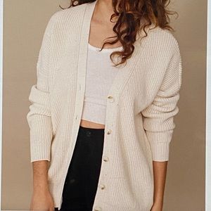 reformation boyfriend cardigan
